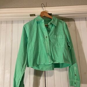 Women’s Universal Thread Seafoam Green Button-Up Shirt size S
